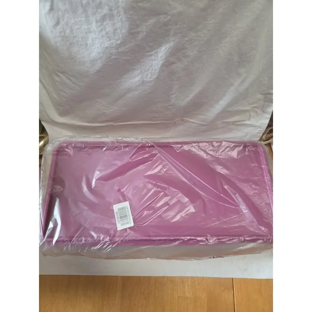 Tupperware Jumbo Bread Keeper Server Storage Container Rectangular Purple New